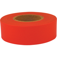 Ruban de signalisation Sub-Zero, 1,2" la x 150' lo, Rouge fluorescent Nuna Depot Inc.