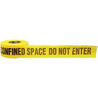 Barricade Tape, English, 3" W x 1000' L, 3 mils, Black on Yellow Nuna Depot Inc.