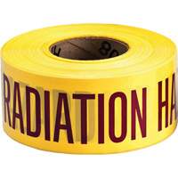 Barricade Tape, English, 3" W x 1000' L, 3 mils, Magenta on Yellow Nuna Depot Inc.