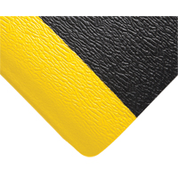 Tapis Deluxe Soft Step No 444, Rugueux, 3' x 5' x 5/8", Noir/Jaune, &eacute;ponge en PVC Nuna Depot Inc.