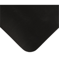 Tapis tr&egrave;s robuste pour panneau de contr&ocirc;le No 720, Ondul&eacute;, 3' x 10' x 5/8", Noir, PVC Nuna Depot Inc.