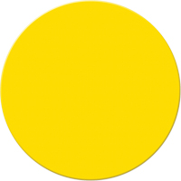 Armor Stripe Lean/5S Markers, Circle, 6" L x 6" W, Yellow, Plastic Nuna Depot Inc.