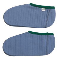 Chaussons pour bottes en caoutchouc, Hommes, T-Grand, Bleu/Vert, Coton/Molleton Nuna Depot Inc.