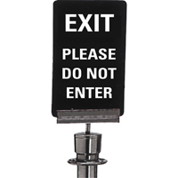 "Exit: Please Do Not Enter" Crowd Control Sign, 11" x 7", Plastic, English Nuna Depot Inc.
