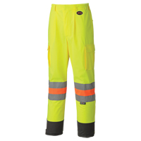 6009 Pantalon de s&eacute;curit&eacute; routi&egrave;re respirant, Polyester, T-petit, Jaune lime haute visibilit&eacute; Nuna Depot Inc.