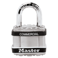 Laminated Padlock, Silver, Keyed Different, Laminated Steel, 1-3/4" Width Nuna Depot Inc.