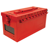 Petit boîtier verrouillable pour groupe, Rouge Nuna Depot Inc.