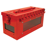 Petit boîtier verrouillable pour groupe, Rouge Nuna Depot Inc.