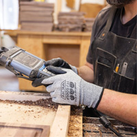 Cut Resistant Glove, Size Small/7, 10 Gauge, Foam Nitrile Coated, Dyneema&reg; Shell, ASTM ANSI Level A3/EN 388 Level C Nuna Depot Inc.