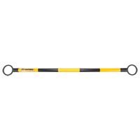 Telescopic Barricade Bar, 85" Extended Length, Black/Yellow Nuna Depot Inc.