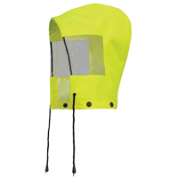 6037H Capuchon pour manteau de s&eacute;curit&eacute; imperm&eacute;able pour le contr&ocirc;le de la circulation, Jaune lime haute visibilit&eacute;, Polyester Nuna Depot Inc.