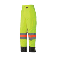 6039 Pantalon de s&eacute;curit&eacute; imperm&eacute;able pour le contr&ocirc;le de la circulation, Polyester, T-petit, Jaune lime haute visibilit&eacute; Nuna Depot Inc.