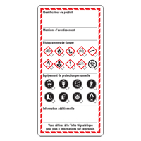 Workplace Labels, Cardstock, 3" W x 6" H, French Nuna Depot Inc.