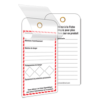 GHS Self-Laminating Workplace Tags, Cardstock, 3" W x 6" H, French Nuna Depot Inc.