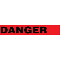 Floor Safety Tape, 3" x 54', Vinyl, Black/Red Nuna Depot Inc.