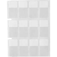 &eacute;tiquettes autoplastifiantes pour c&acirc;bles & fils de s&eacute;rie Core, Vinyle, 0,5" lo x 0,75" h, Transparent Nuna Depot Inc.