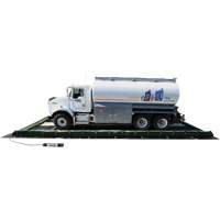 Ride-Side Berm Secondary Containment for Vehicles, 7,500 US gal. Capacity, 20' W x 40' L x 15" H, L-Bracket Nuna Depot Inc.