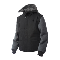 Zip-Off Sleeve Jacket, Men's, Large, Black Nuna Depot Inc.
