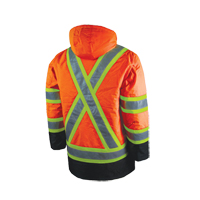 Parka de s&eacute;curit&eacute; doubl&eacute;, Orange haute visibilit&eacute;, Grand Nuna Depot Inc.