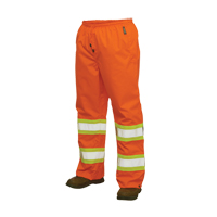 Pantalons imperm&eacute;ables de s&eacute;curit&eacute; 300 deniers, Polyester, Grand, Orange haute visibilit&eacute; Nuna Depot Inc.