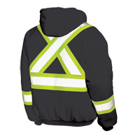 Insulated Safety Hoodie, Polyester, Large, Black Nuna Depot Inc.