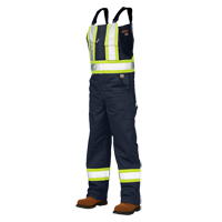Salopettes de s&eacute;curit&eacute; non doubl&eacute;e, Poly-coton, Grand, Bleu marine Nuna Depot Inc.