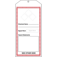 Tr&egrave;s grandes &eacute;tiquettes SGH, Papier cartonn&eacute;, 3-7/8" la x 8-1/2" h, Anglais Nuna Depot Inc.