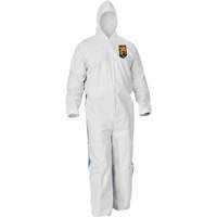 Kleenguard A40 Coveralls with Breathable Back, Large, Blue/White, Microporous/SMS Nuna Depot Inc.