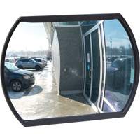 Miroir convexe rectangulaire/rond avec support, 12" h x 18" la, Int&eacute;rieur/Ext&eacute;rieur Nuna Depot Inc.