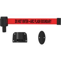 PLUS Wall Mount Barrier System, Plastic, Screw Mount, 15', Red Tape Nuna Depot Inc.