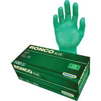 Disposable Gloves with Aloe, Large, Vinyl, 5-mil, Powder-Free, Green Nuna Depot Inc.
