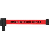 PLUS Banner Cassette, Danger High Voltage Keep Out, 15', Red Tape Nuna Depot Inc.