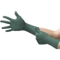 Dura Flock Gloves, Small, Nitrile, 8-mil, Powder-Free, Green Nuna Depot Inc.