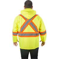 RZ1000 Rain Jacket, Polyester, Small, High Visibility Lime-Yellow Nuna Depot Inc.