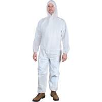 Hooded Coveralls, 4X-Large, White, Microporous Nuna Depot Inc.
