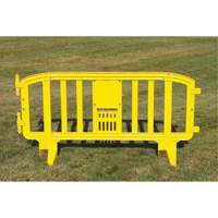 Movit Barricade, Interlocking, 78" L x 39" H, Yellow Nuna Depot Inc.