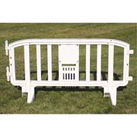Movit Barricade, Interlocking, 78" L x 39" H, White Nuna Depot Inc.