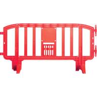 Movit Barricade, Interlocking, 78" L x 39" H, Red Nuna Depot Inc.