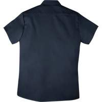 Chemise de travail &agrave; manches courtes en tissu crois&eacute; avec boutons-pression, Hommes, Petit, Bleu marine Nuna Depot Inc.
