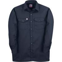 Long-Sleeved Twill Work Shirt, Men's, 4X-Large, Navy Blue Nuna Depot Inc.