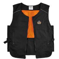 Chill-Its&reg; 6260 Lightweight Phase Change Cooling Vest with Packs, Small/Medium, Black Nuna Depot Inc.