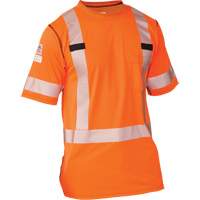 Polartec&reg; Power Grid&reg; High Visibility Short Sleeved T-Shirt, Polyester, Small, Orange Nuna Depot Inc.