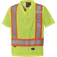 5997 High Visibility Safety T-Shirt, Polyester, Small, High Visibility Lime-Yellow Nuna Depot Inc.