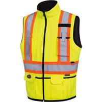 6689 Reversible Vest, High Visibility Lime-Yellow, Large, Polyester Nuna Depot Inc.