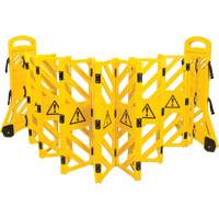 Portable Mobile Barrier, 40" H x 13' L, Yellow Nuna Depot Inc.