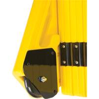Portable Mobile Barrier, 40" H x 13' L, Yellow Nuna Depot Inc.