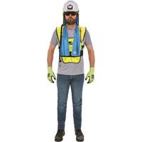 Veste refroidissante &agrave; &eacute;vaporation s&egrave;che &eacute;conomique Chill-Its 6687, Petit/Moyen, Jaune lime haute visibilit&eacute; Nuna Depot Inc.