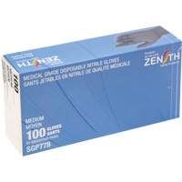 Gants jetables de calibre m&eacute;dical r&eacute;sistants &agrave; la perforation, Moyen, Nitrile, 5 mils, Sans poudre, Noir, Classe 2 Nuna Depot Inc.