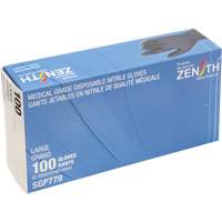 Puncture-Resistant Medical-Grade Disposable Gloves, Large, Nitrile, 5-mil, Powder-Free, Black, Class 2 Nuna Depot Inc.