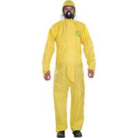 Microchem&reg; Medium-Duty Disposable Coveralls, Small, Yellow, Polypropylene Nuna Depot Inc.